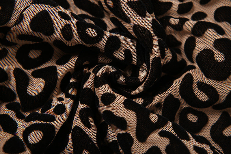 Summer Street Style Leopard Print High Waist Tight Fitting Slim Fit Jumpsuit 16