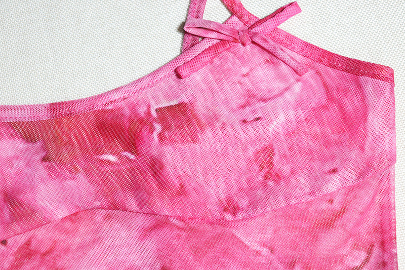 Women printed camisole and slit skirt two-piece set 15