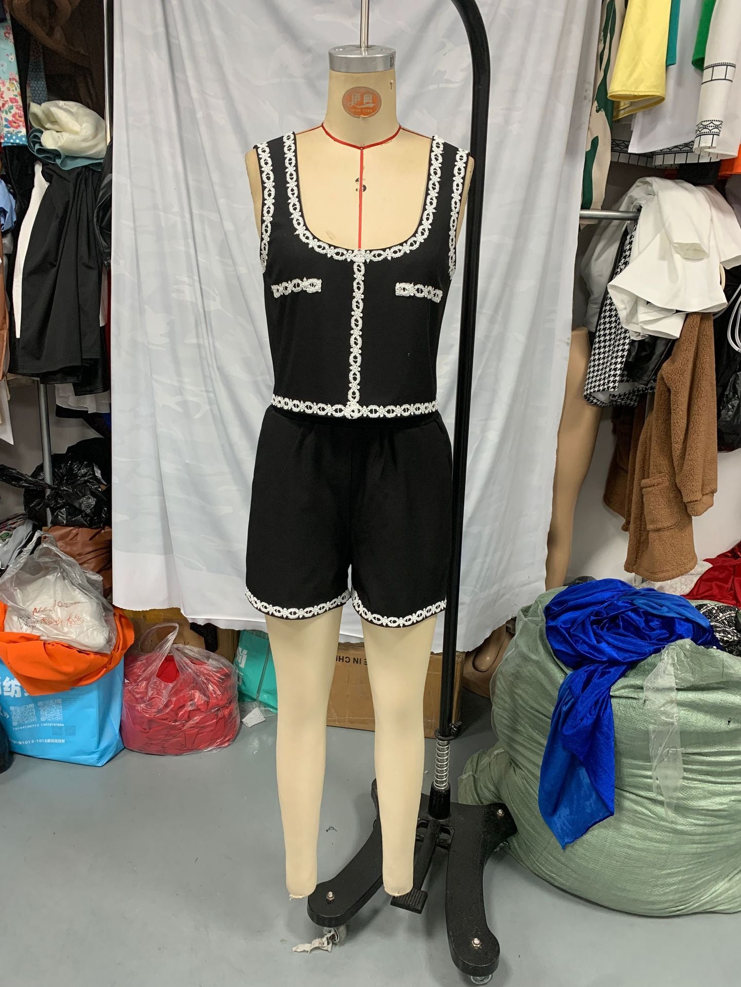 Lace Trim Vest & Shorts Summer Set 4