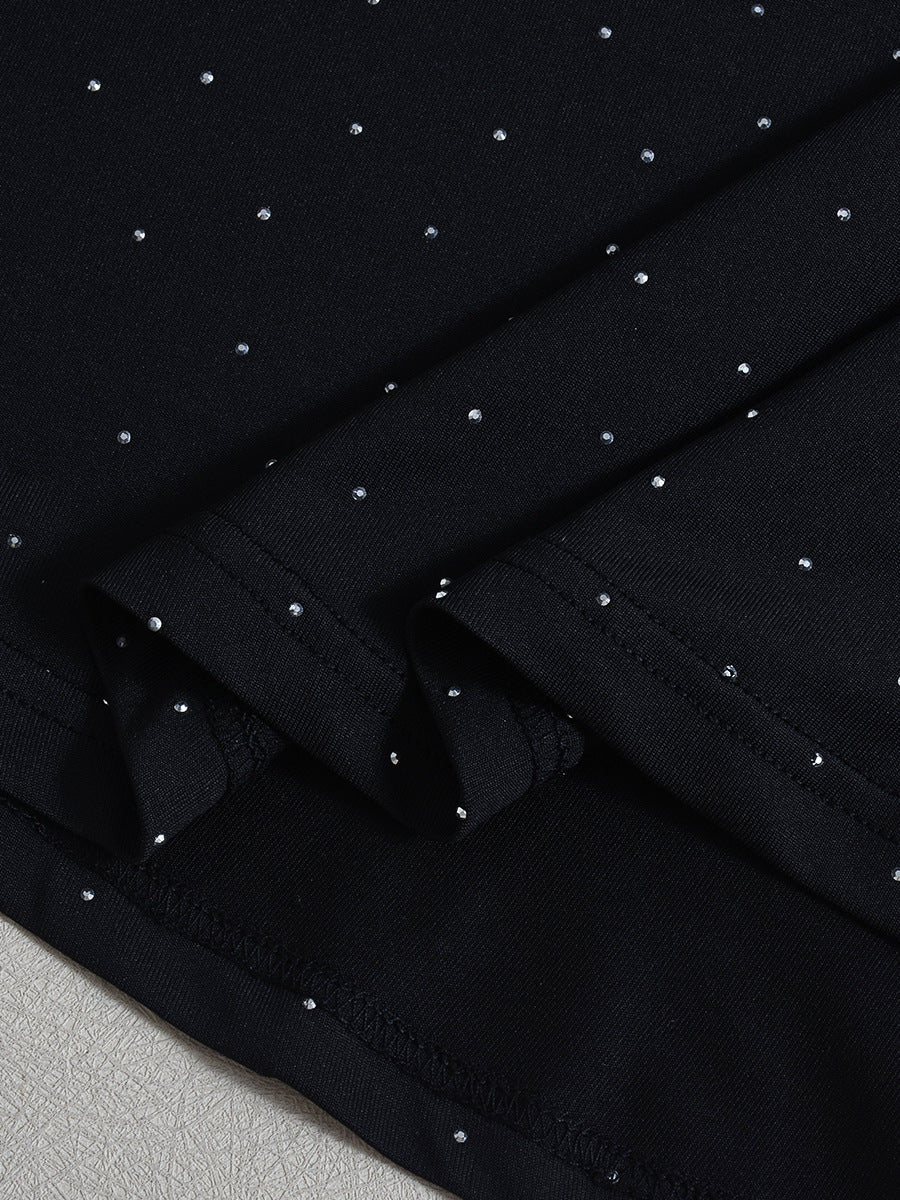 Spring and Summer Lace-Up Hollow V-Neck Puffy Short Dress for Women 13