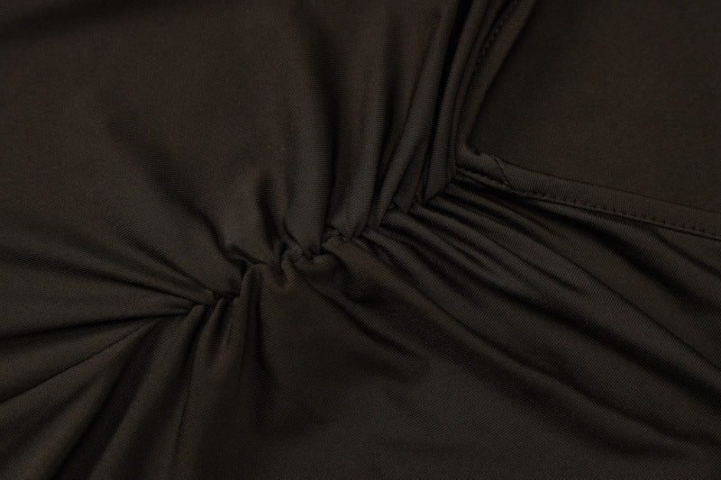 Women Winter Solid Suspender Backless Wide Leg Bell Bottom Jumpsuit 25