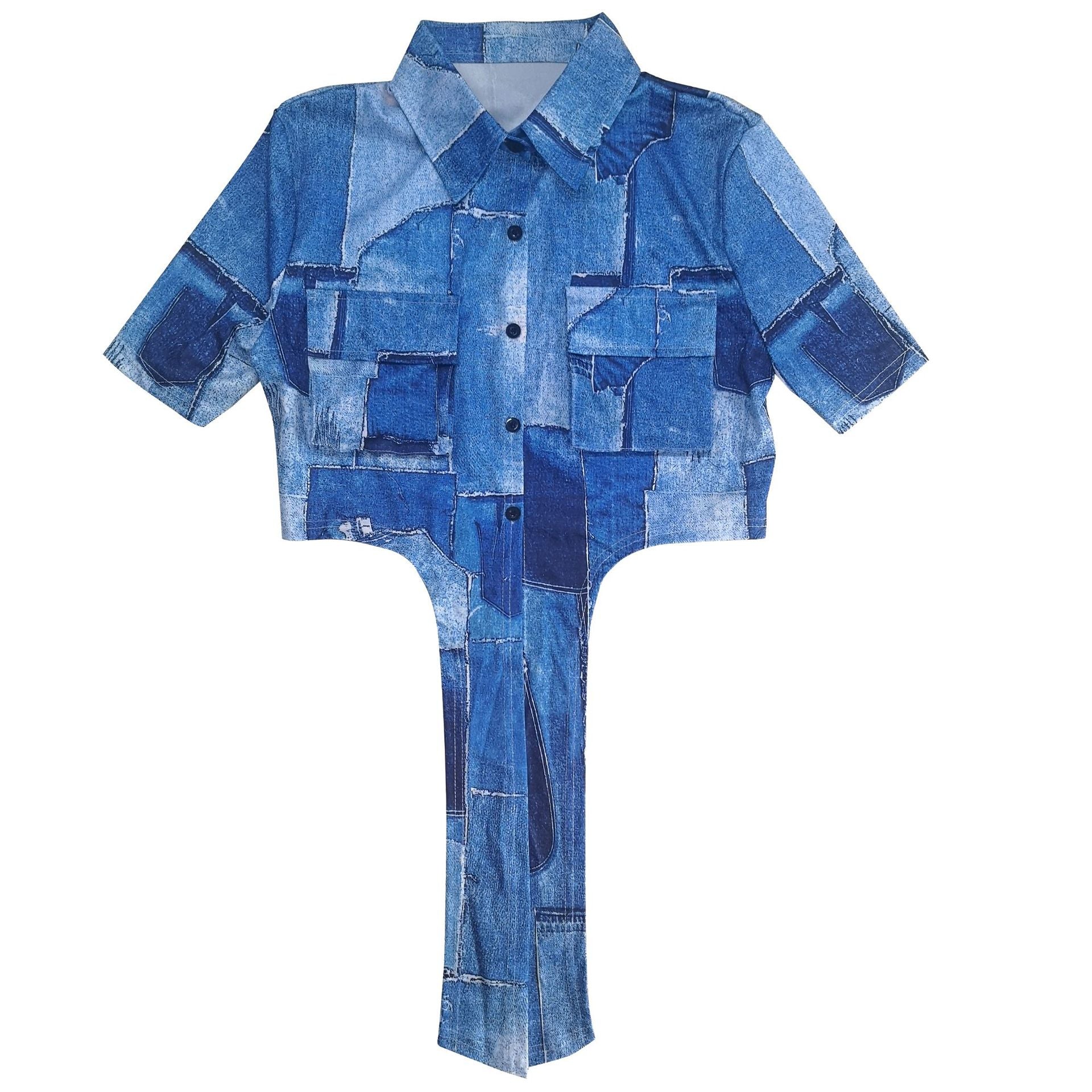 Women Fall Winter Fashion Print Cargo Style Casual Two-Piece Pants Set 11