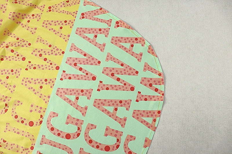 Printed Chic Women's Slim Waist High-Neck Long-Sleeve Sheer Patchwork Long Dress 15