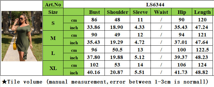 Women Spring and Summer Solid Side Lace-Up Dress 15