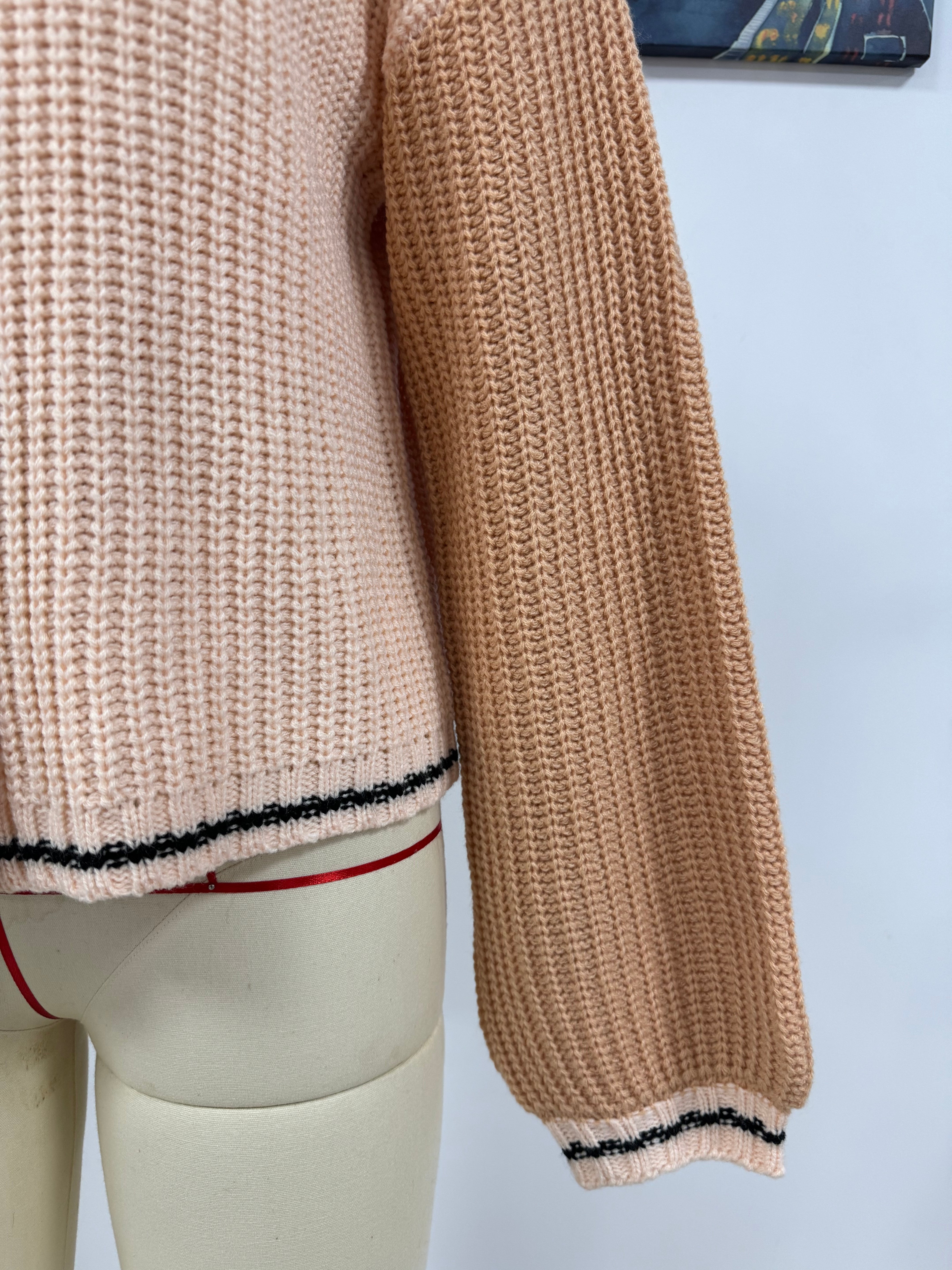 Women Chic Loose Patchwork Knitting Cardigan Sweater 19