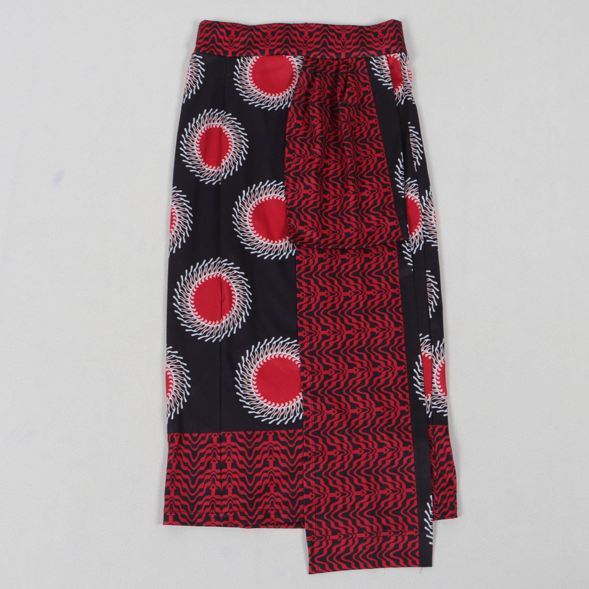 Women Printed Elastic Slit Bodycon Dress 23