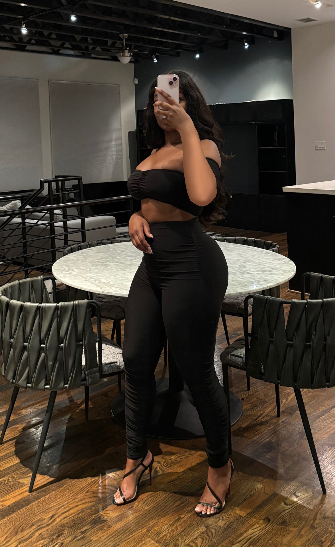 Women Sexy Backless Strapless Solid Top and Pants Two Piece Set 6