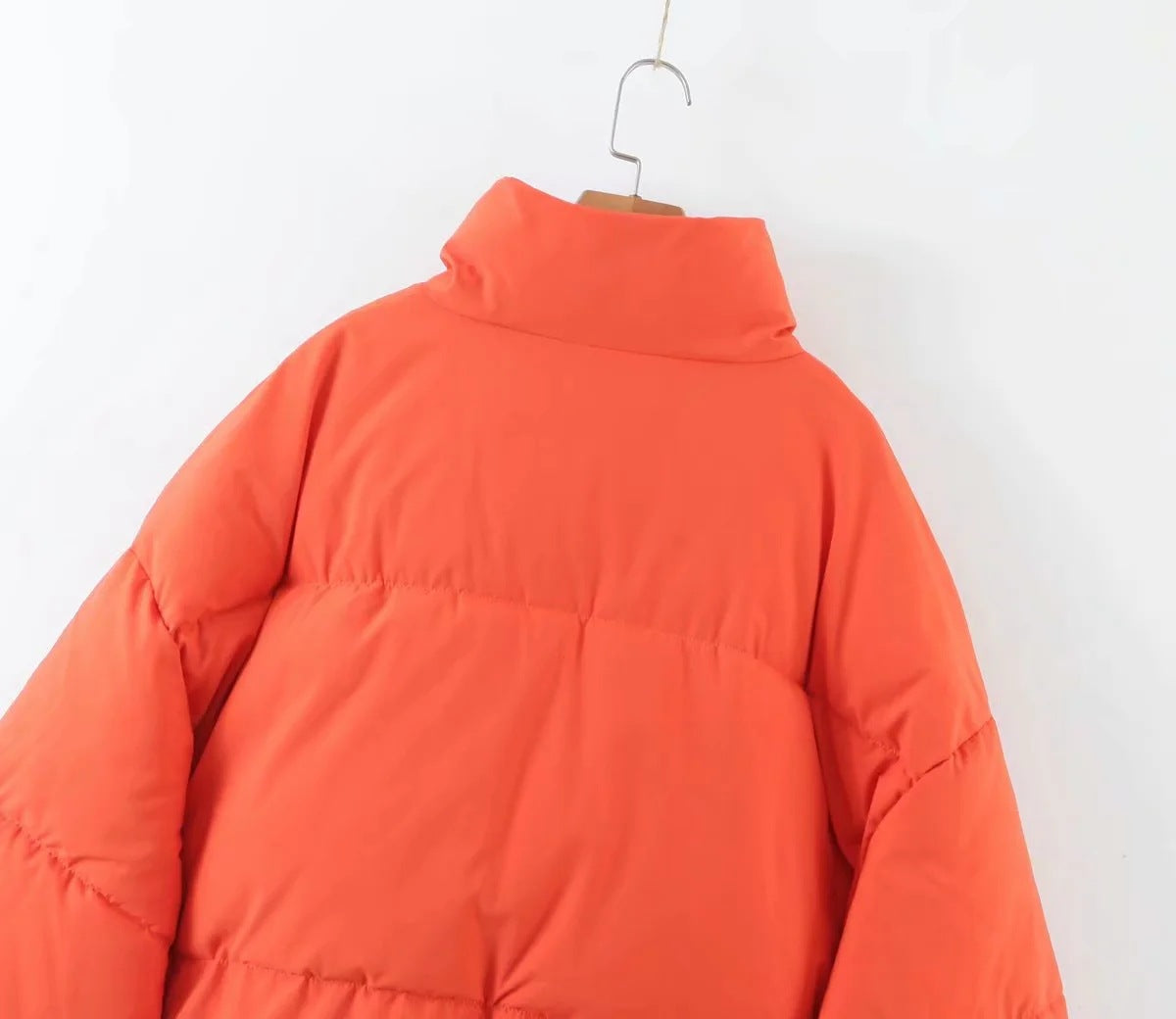 women's winter style fashion Stand Collar zipper pocket warm cotton-padded jacket 60