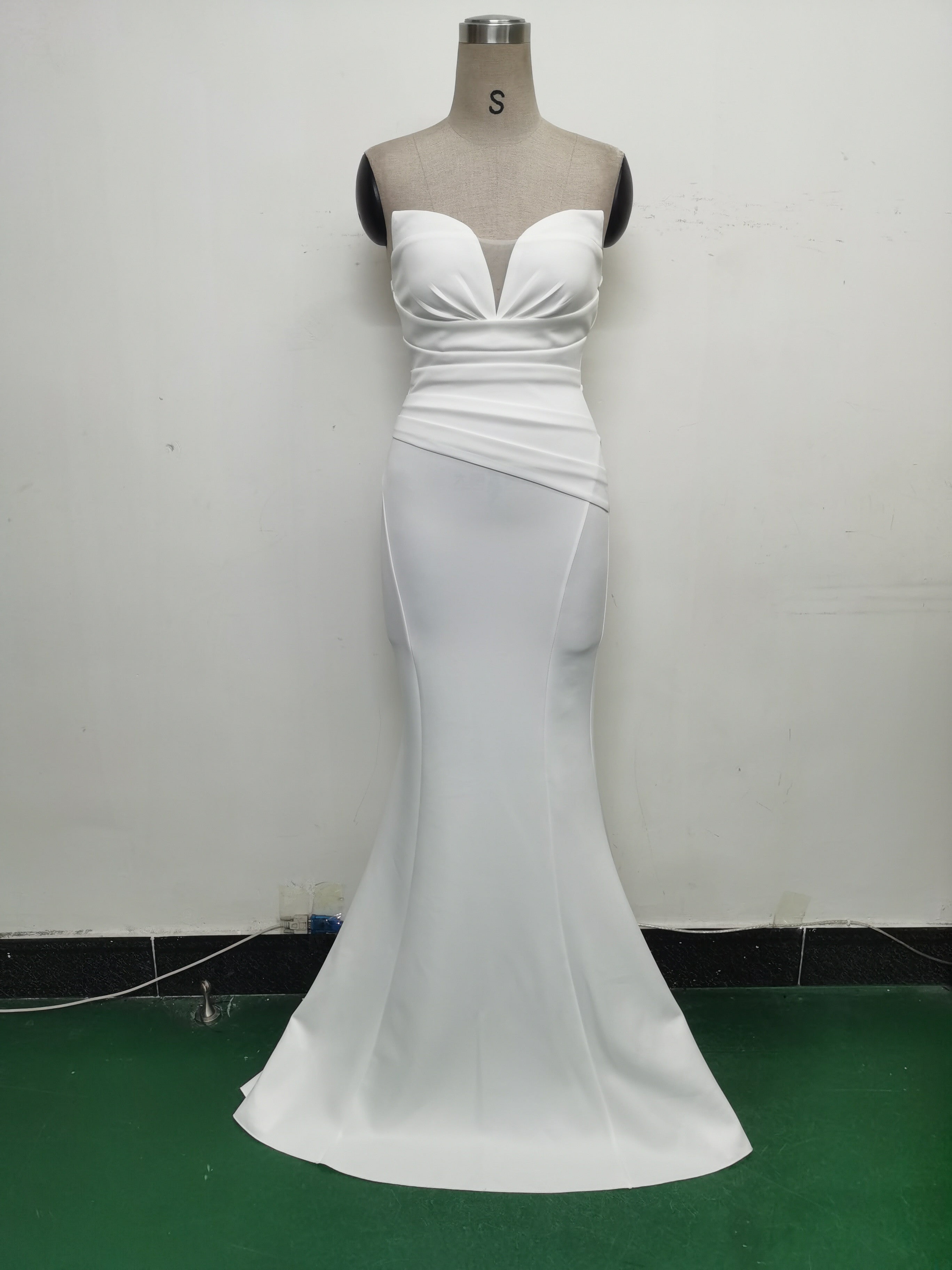 Women Sexy Off Shoulder Satin Evening Dress 22