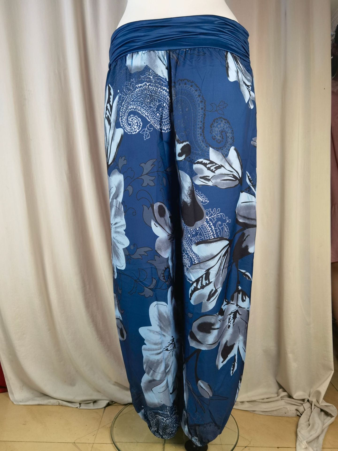 Women Printed Casual Wide-Leg Pants 69