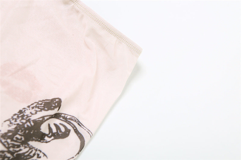 Autumn Women mesh embroidery See-Through Top and trousers two-piece set 19