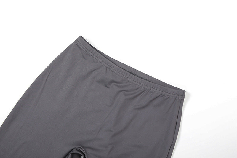 Women Fall/Winter Hooded Letter Print Zipper Top and Pants Two-Piece Set 23