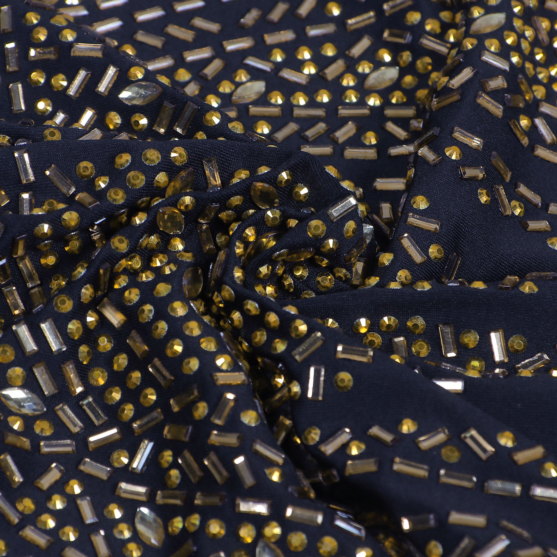 Women Sexy Beaded V-Neck Stretch Jumpsuit 34