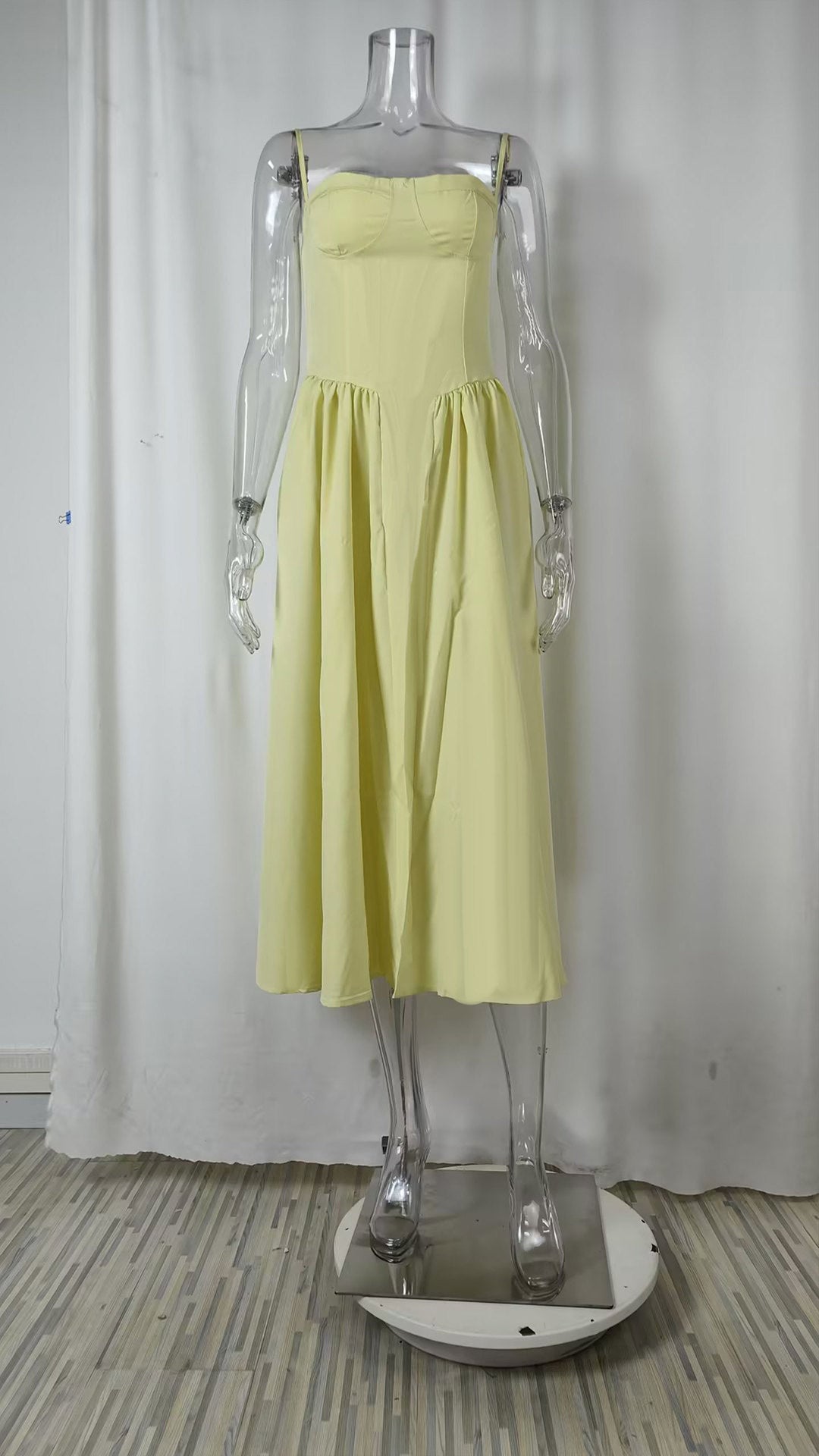 Women Spring Elegant French Retro Strap Dress 25