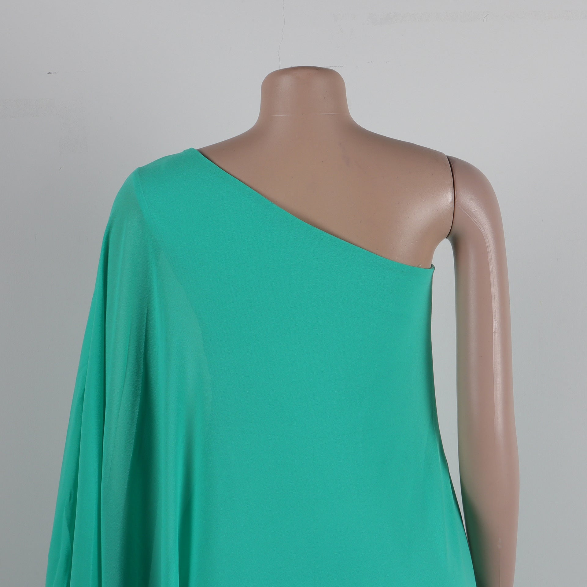 Women Sexy One Shoulder Sleeveless Stretch Jumpsuit 76