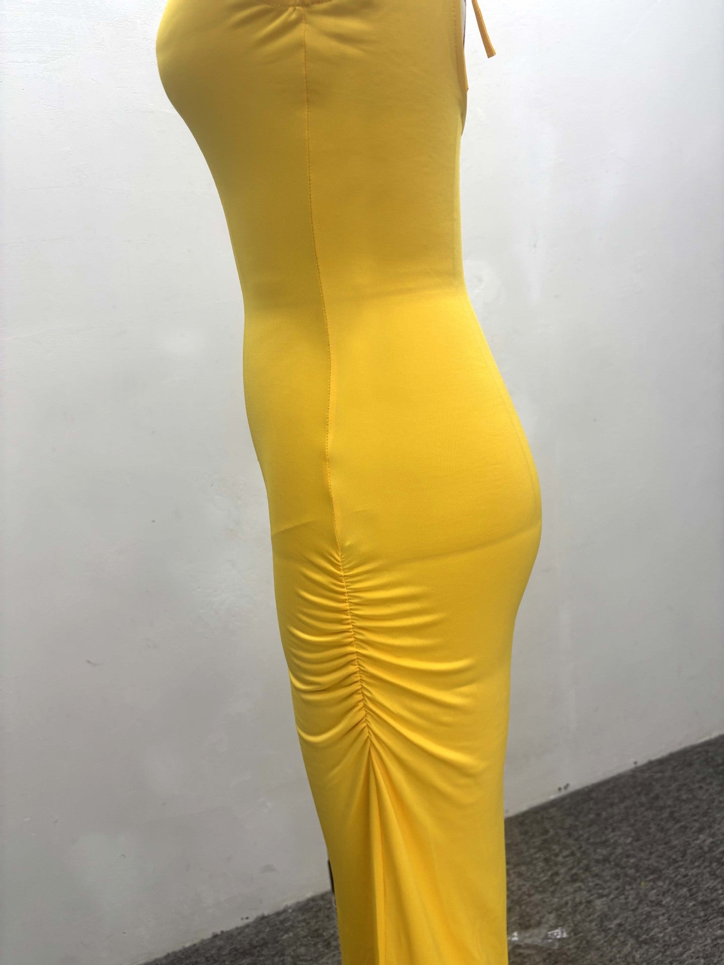 African Women Style One-Shoulder Sleeveless Backless Dress 6