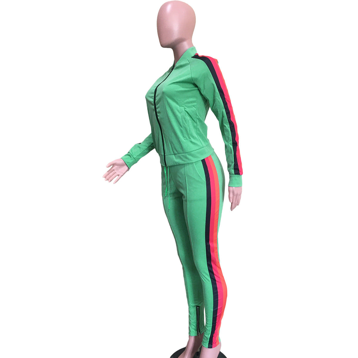 Casual Women's Fall/Winter Loose Print Sports Two-Piece Set 11