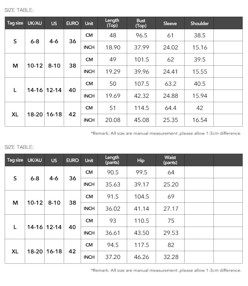 Women's Fall Winter Chic Casual Two Piece Set Solid Color Long Sleeve Top Loose Trousers 11