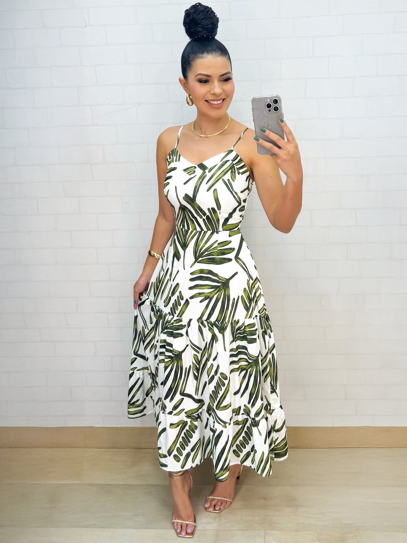 Summer Casual Print Strap Dress for Women 3