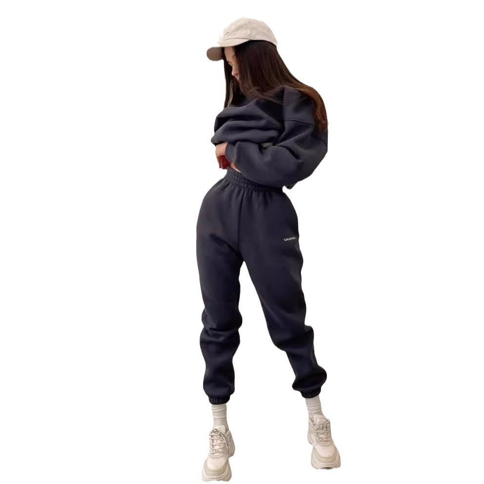 Women Casual Hoodies and Pants Two-piece Set 10