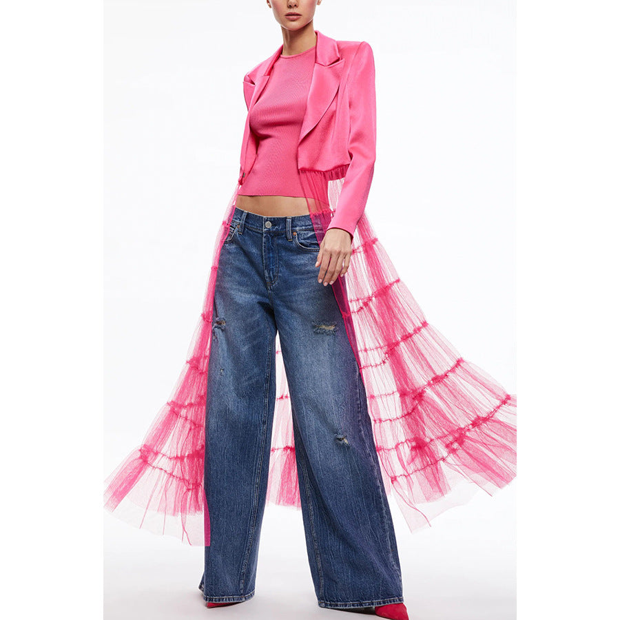 Women Turndown Collar Loose Casual Dress 5