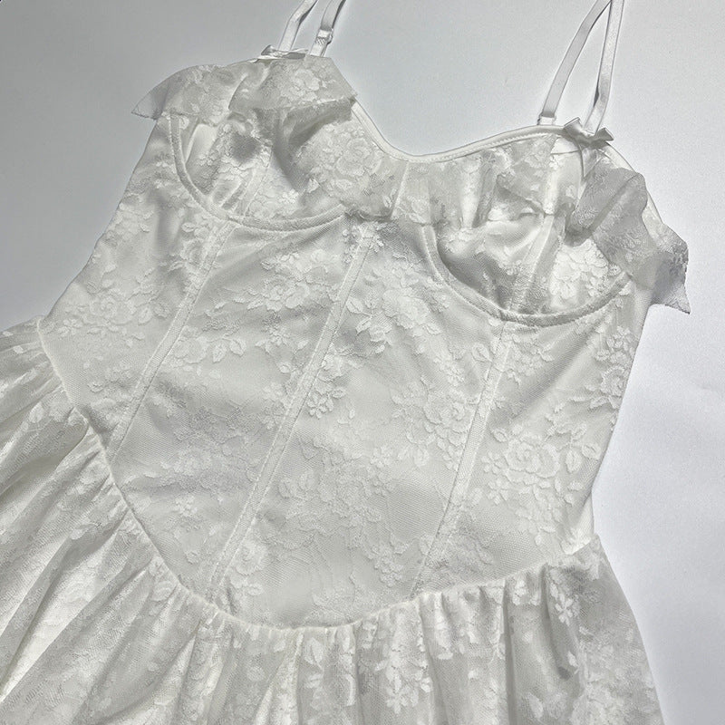 Women Spring Strap Lace Lace Sexy Dress 17