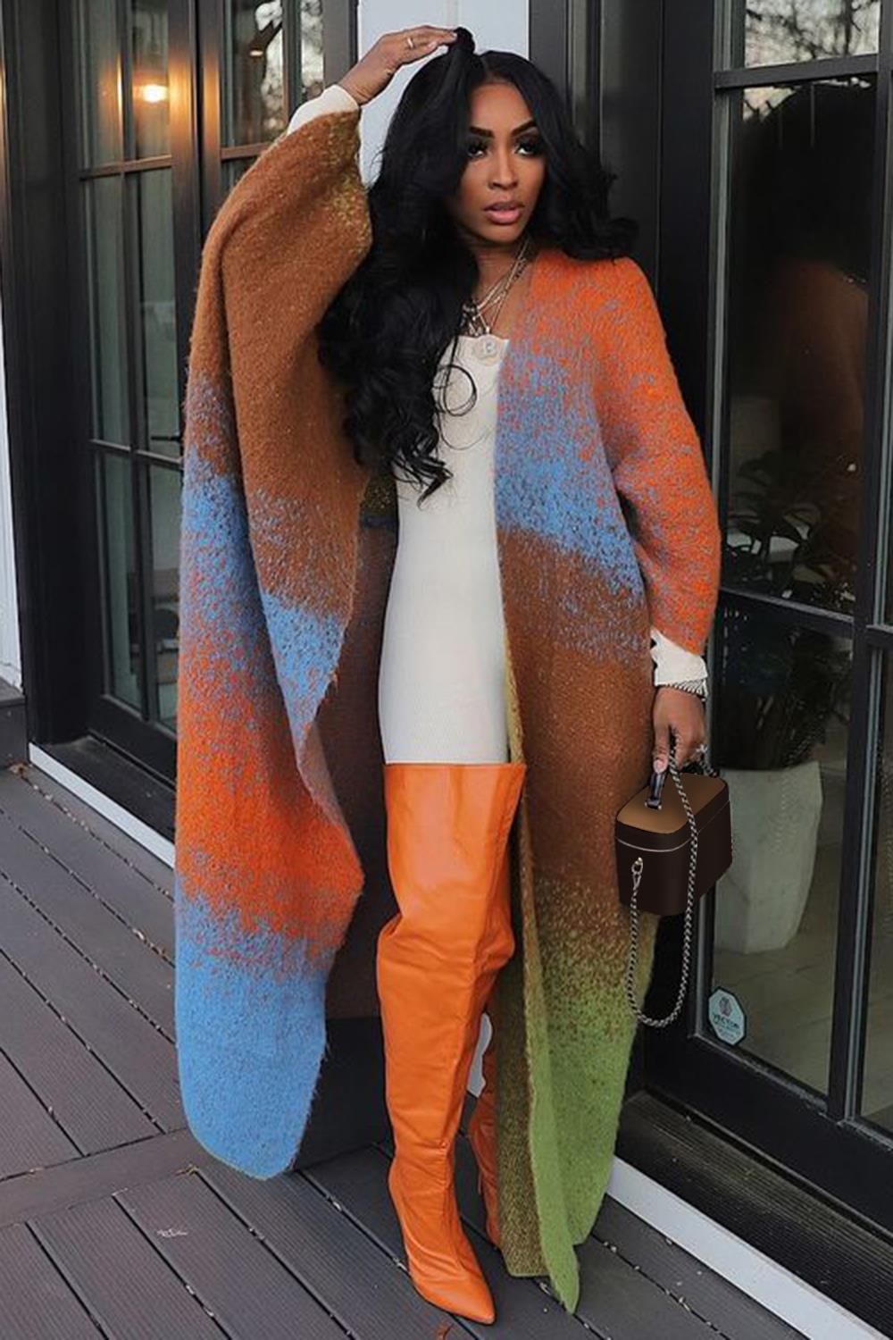 Women's Casual Loose Knitting Long Coat