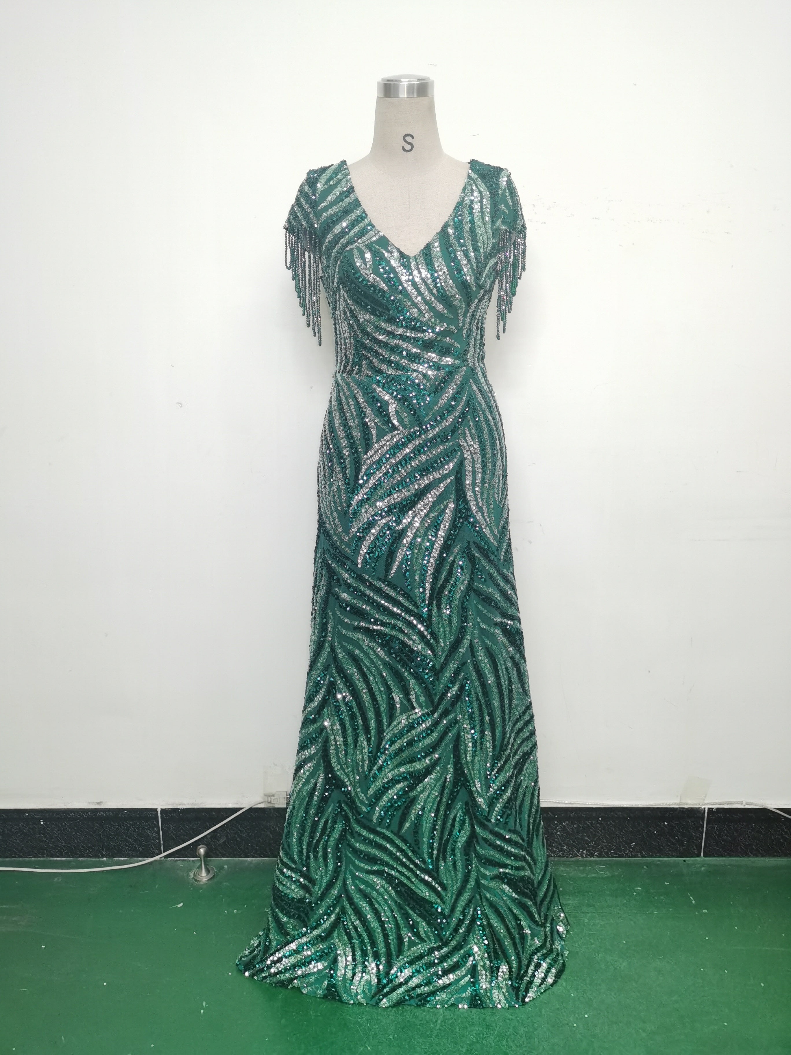 Women Sequin Beaded Evening Dress 39