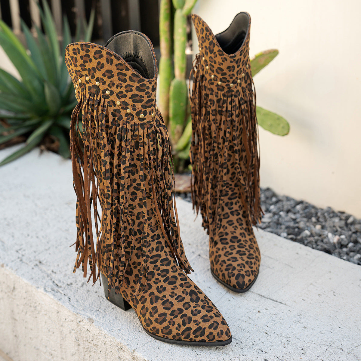Women's Boots Autumn Winter Fringe Fashion Boots Sexy Long Boots 4