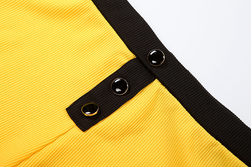 Summer Women's Short-Sleeve Turndown Collar Top with Bodycon Shorts Set 37