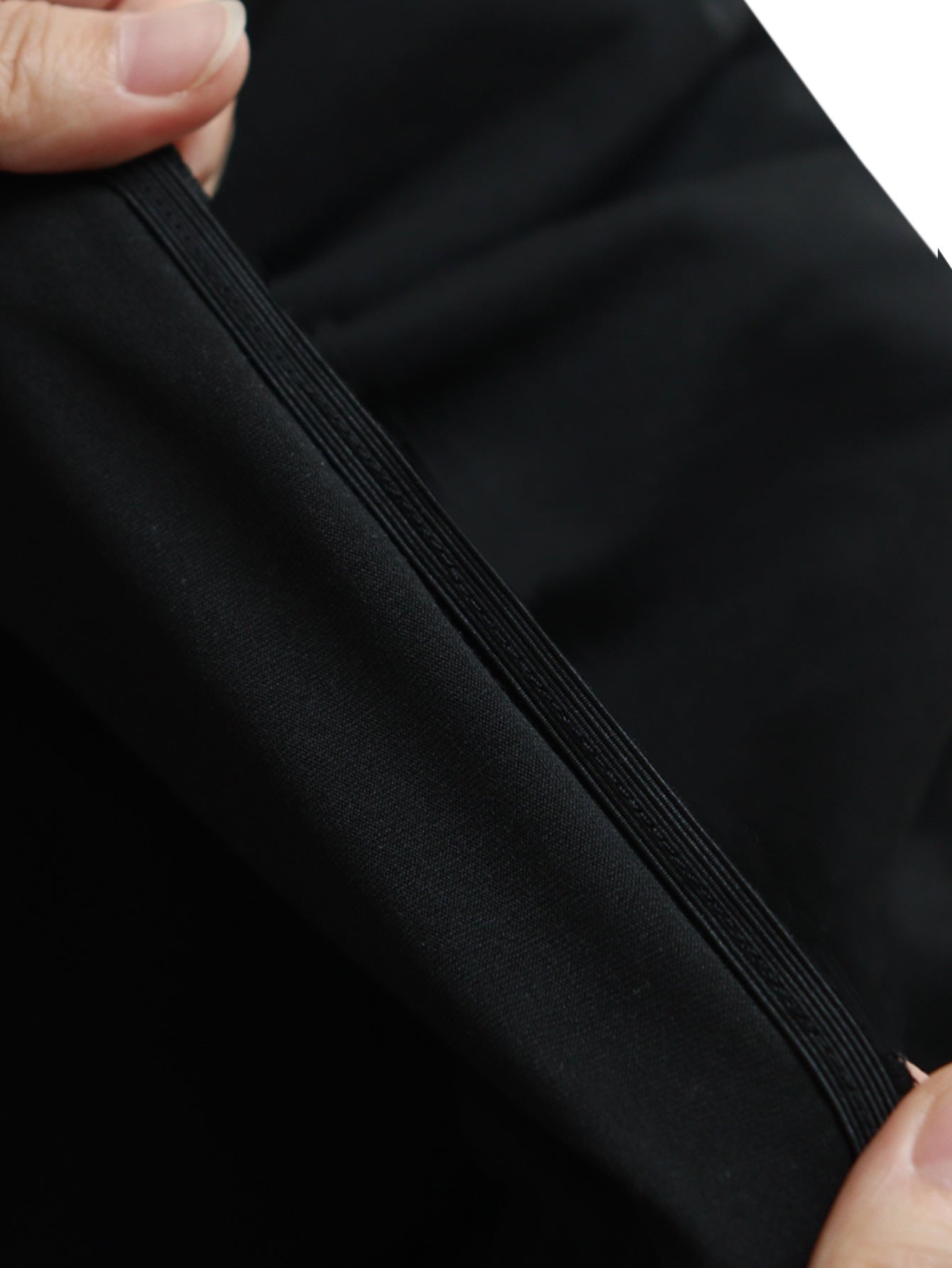 Plus-Size Women Fall/Winter Contrast Bow Black Maxi Dress 11