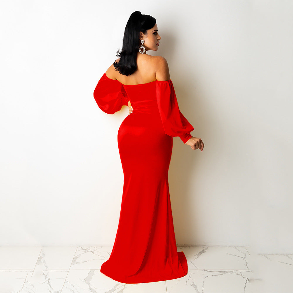 Women Sexy Solid Long Dress 7