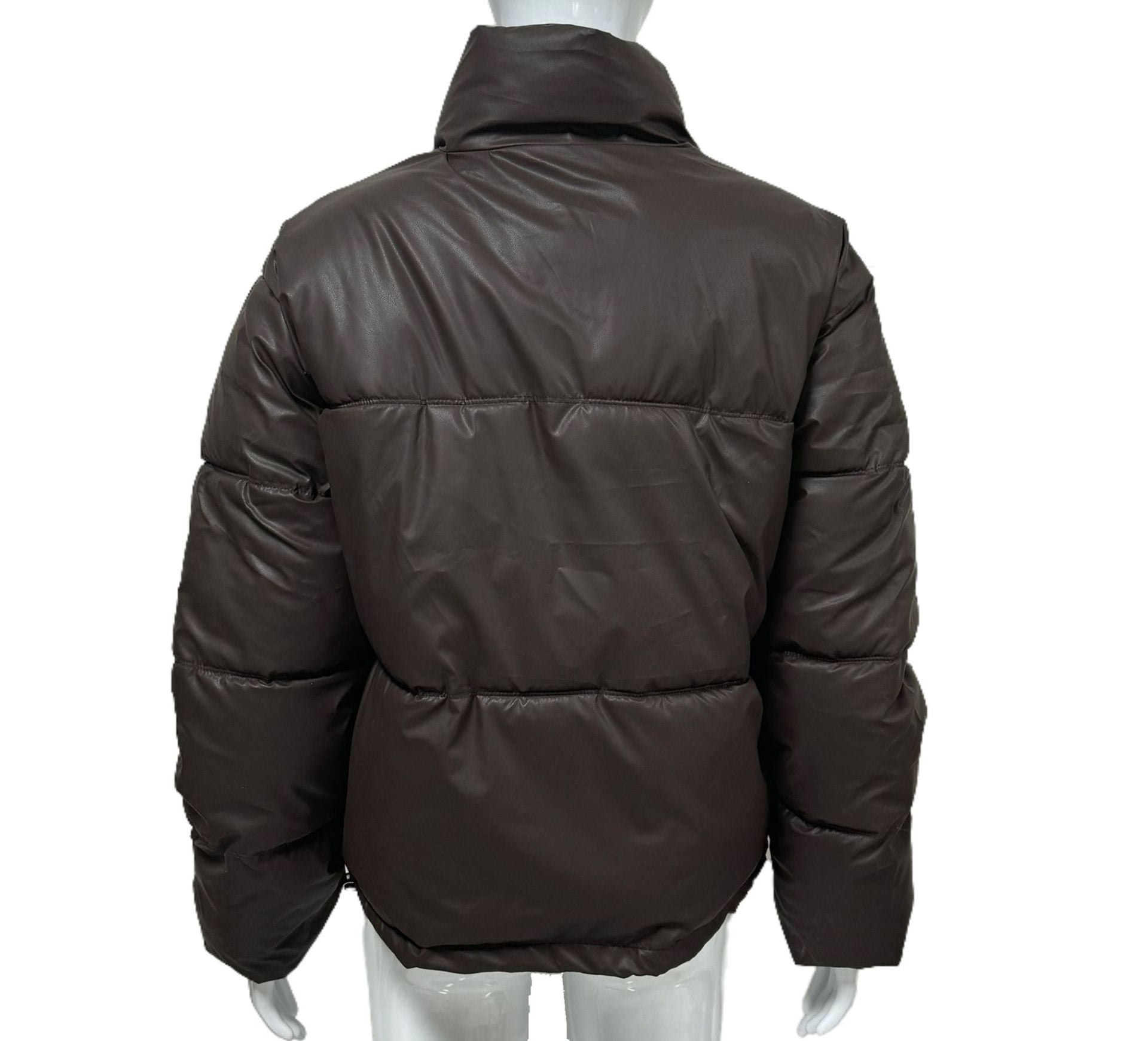 Women Turndown Collar Padding Jacket 14