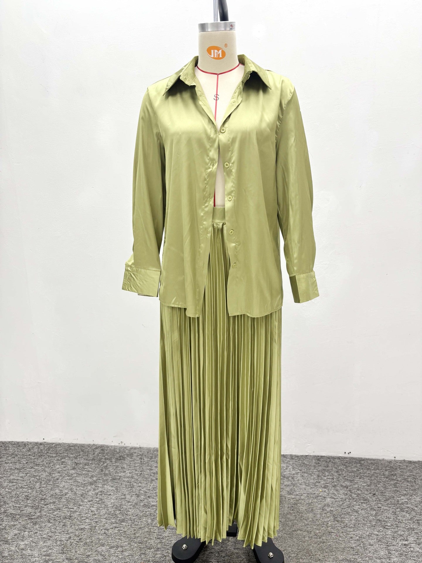 African Women summer long-sleeved pleated skirt two-piece set 9