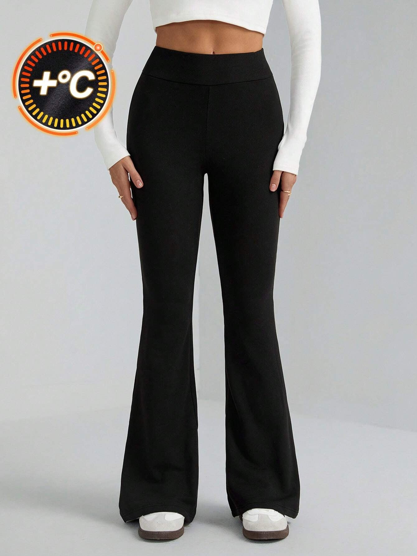 Women Stretchy Bell Bottom Pants 4