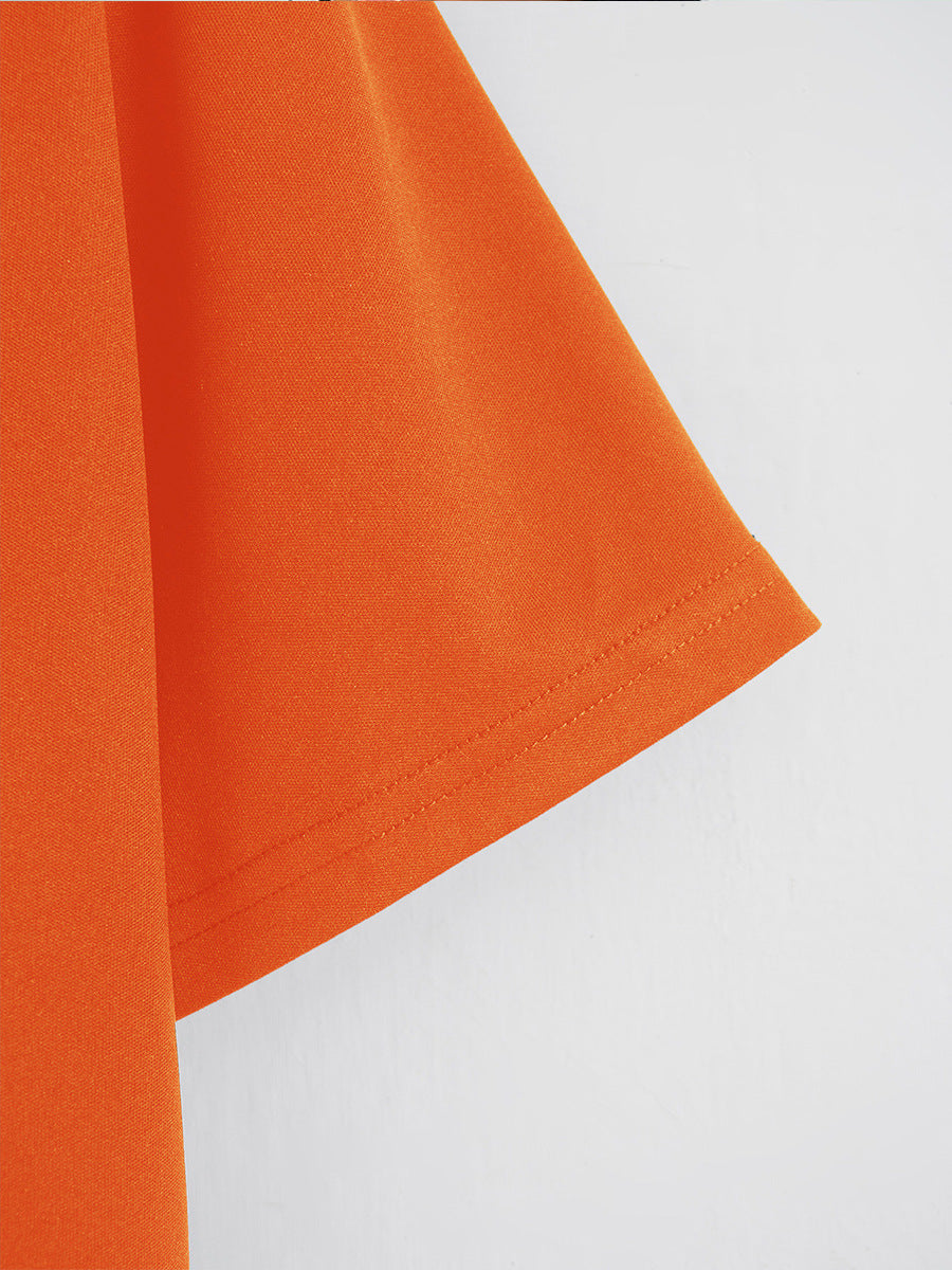 Solid Letter Print Casual Two Piece Women's Street T-Shirt Shorts Set 4