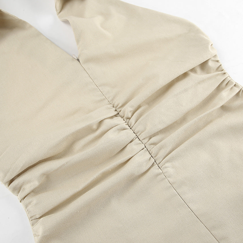 Women French spring and summer dress 13