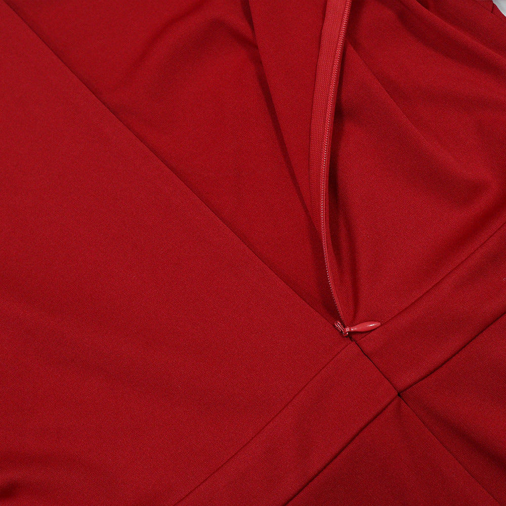 Women Round Neck Half-Sleeve Dress 16