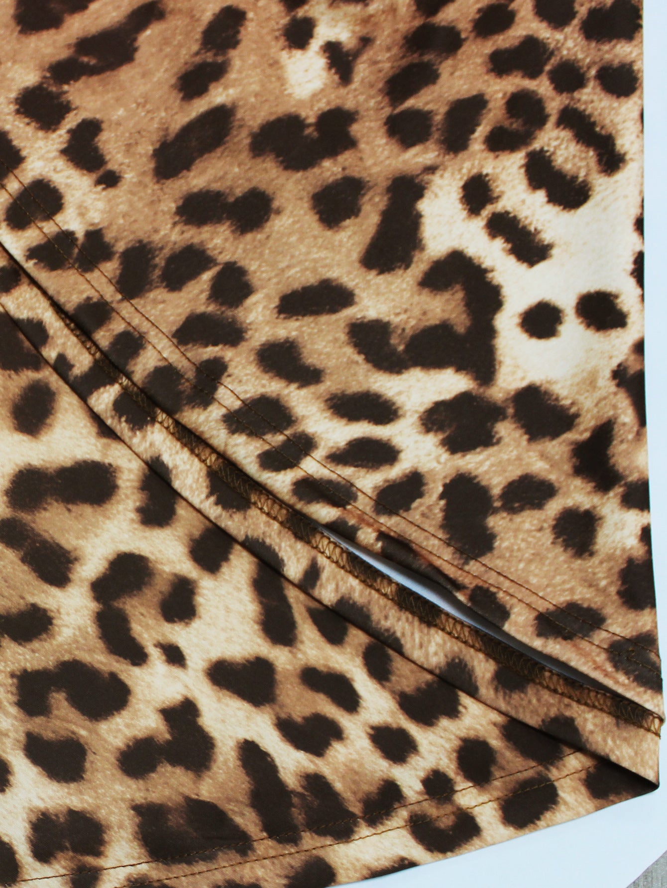 Women's Leopard Print Elegant Slim Fit Fishtail Skirt 12