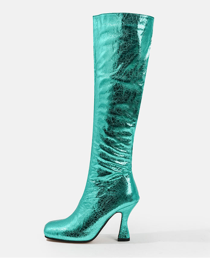 Winter High Boots For Women Stiletto Heels Square Toe Long Boots For Women 8