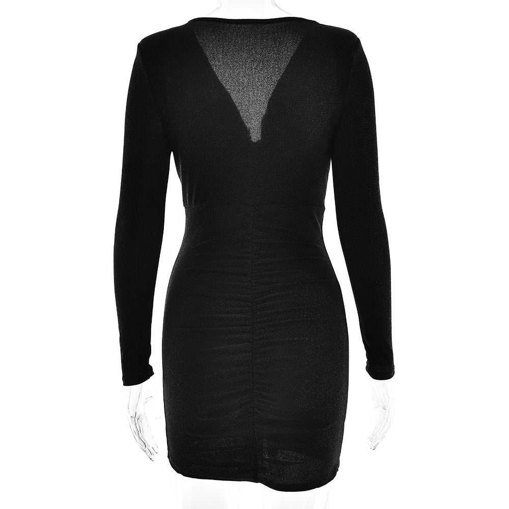 Women Party V-neck Sexy Bodycon Dress 18