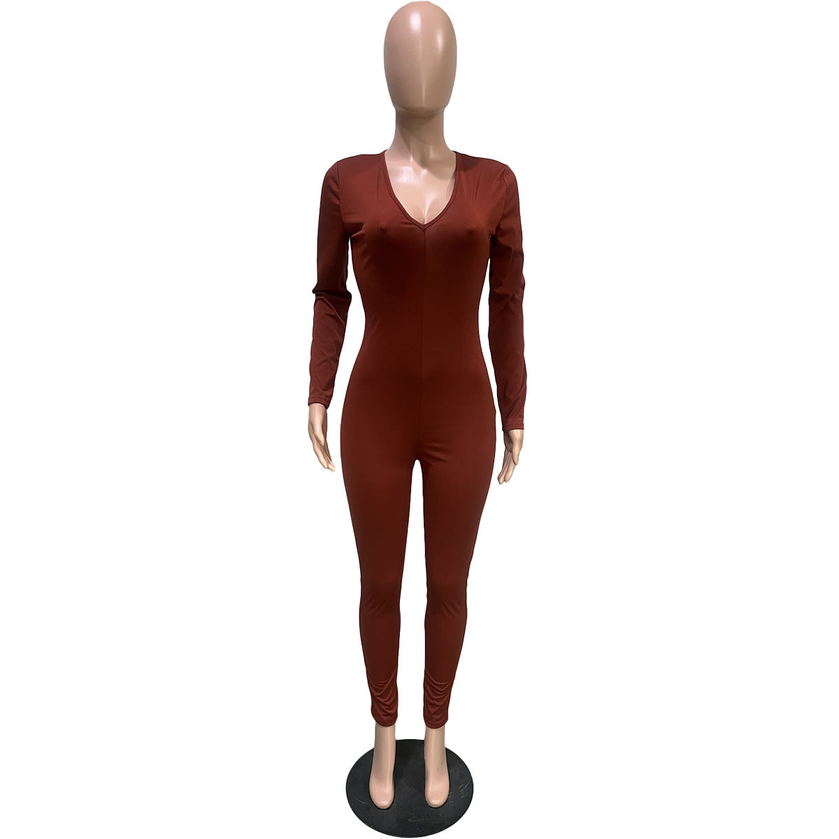 Women's Back Drawstring Scrunch Butt Sexy Jumpsuit 27