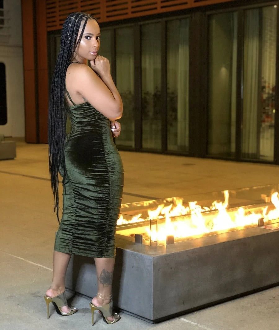 Summer Chic Strap Ruffle Bodycon Dress 5