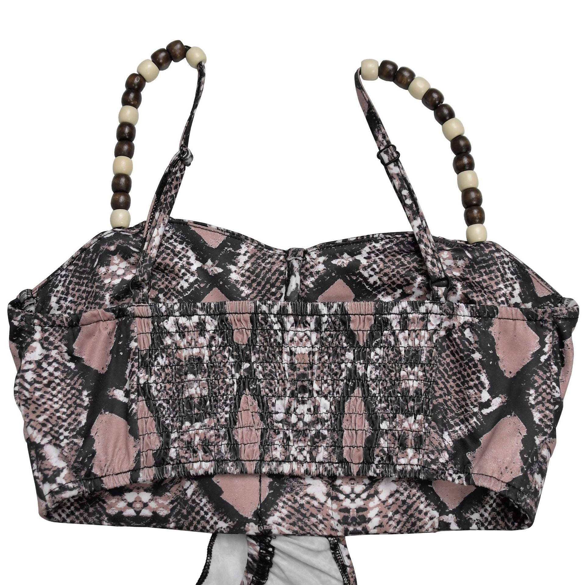 Fashion Women's Sexy Snake Pattern Print Strap Dress 12