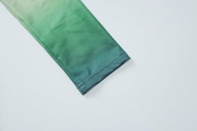 Women's Autumn Fashion Sexy Print Slash Shoulder Single Sleeve Long Bodycon Dress 13