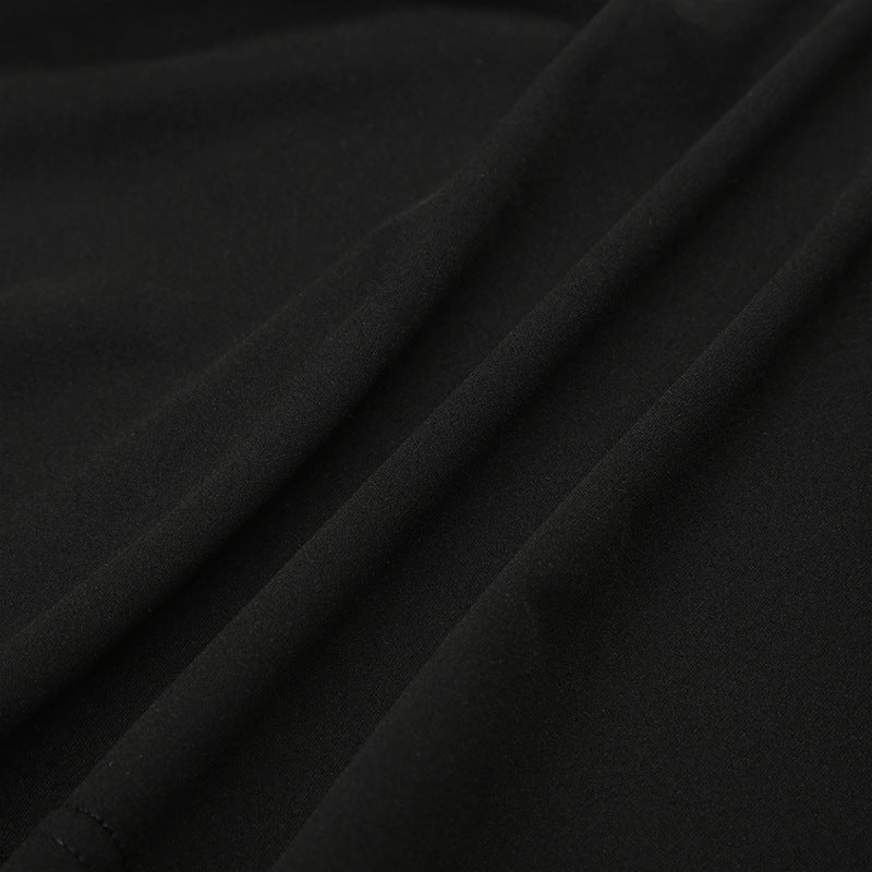 summer Women's elegant contrast color Strapless sexy split fashion Chic long dress 13