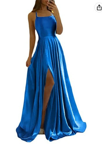 Women Bridesmaid Dresses Sexy Slit Prom Evening Dresses（Processing time need 3-6 days） 7