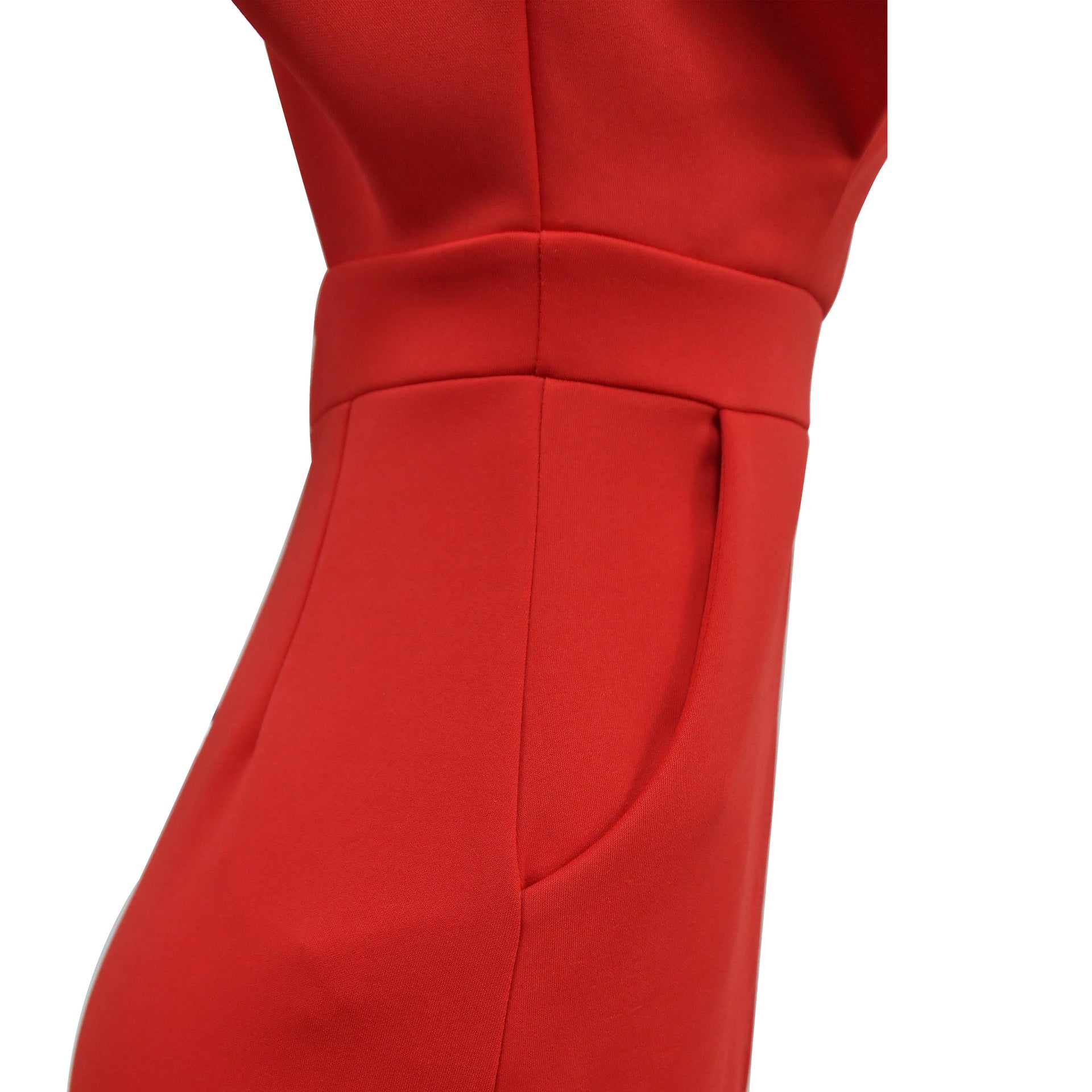 Women Solid Sexy V Neck Pleated Jumpsuit 19