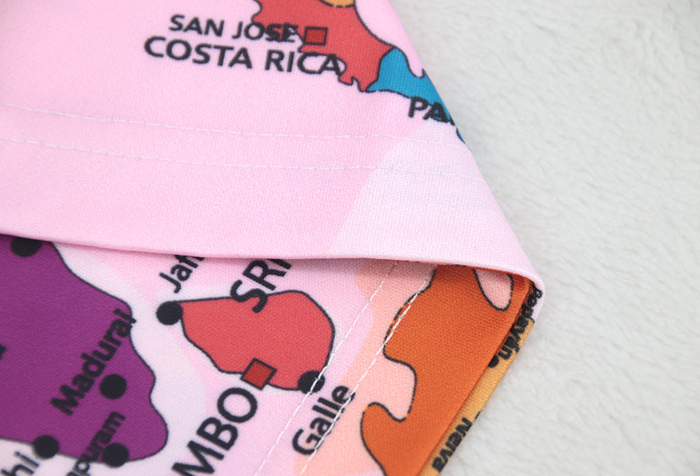 High Neck Long Sleeve Printed Long Dress Fashionable Women's Dress 27