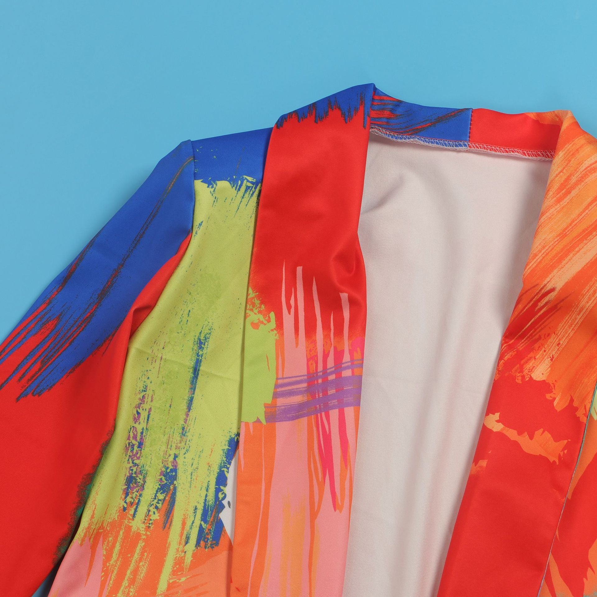 Casual Fashion Multi-Color Print Fashion Blazer Top 77